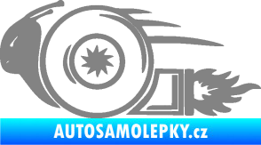 Samolepka Turbo šnek 002 levá šedá