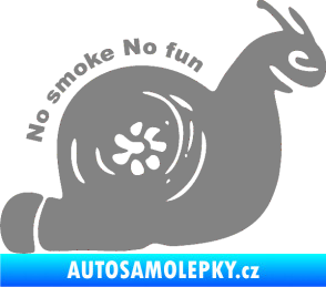 Samolepka Turbo šnek 005 no smoke no fun pravá šedá