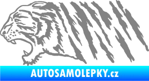 Samolepka Tygr 004 levá šedá