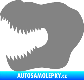 Samolepka Tyrannosaurus Rex lebka 001 levá šedá