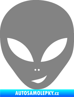 Samolepka UFO 003 pravá šedá