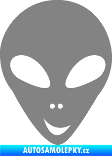 Samolepka UFO 004 pravá šedá