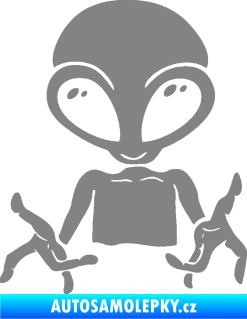 Samolepka UFO 006 levá šedá