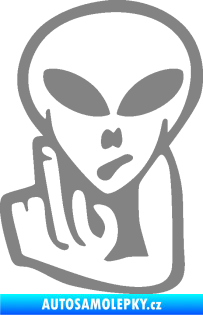 Samolepka UFO 008 levá šedá