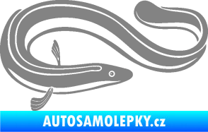 Samolepka Úhoř 001 pravá šedá