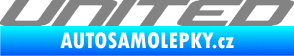 Samolepka United nápis šedá