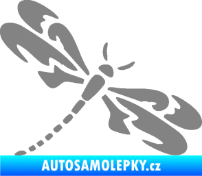 Samolepka Vážka 001 pravá šedá