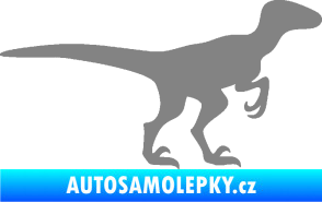 Samolepka Velociraptor 001 pravá šedá