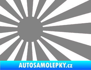 Samolepka Vlajka Japonsko 002 levá JDM šedá
