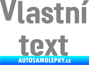 Samolepka Vlastní text - Moto GP šedá