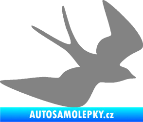 Samolepka Vlaštovka 001 pravá šedá