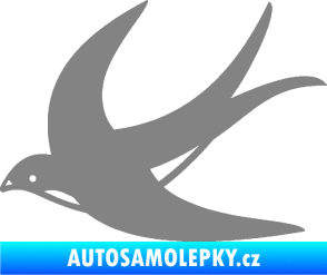 Samolepka Vlaštovka 004 levá šedá