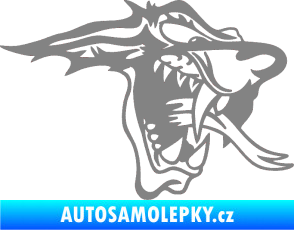Samolepka Vlk pravá šedá