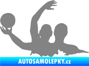 Samolepka Vodní pólo 001 levá šedá