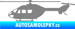 Samolepka Vrtulník 001 levá helikoptéra šedá