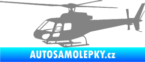Samolepka Vrtulník 002 levá helikoptéra šedá