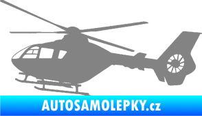 Samolepka Vrtulník 006 levá helikoptéra šedá