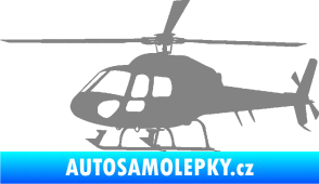Samolepka Vrtulník 007 levá helikoptéra šedá