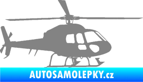 Samolepka Vrtulník 007 pravá helikoptéra šedá