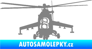 Samolepka Vrtulník 009 levá helikoptéra šedá