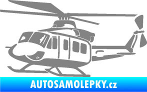 Samolepka Vrtulník 010 levá helikoptéra šedá