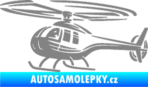 Samolepka Vrtulník 012 levá helikoptéra šedá