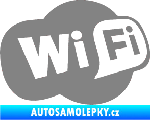 Samolepka Wifi 002 šedá