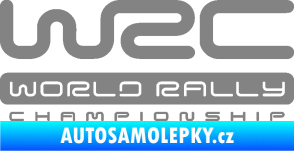 Samolepka WRC -  World Rally Championship šedá
