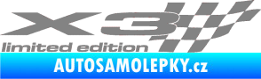 Samolepka X3 limited edition pravá šedá