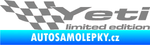 Samolepka Yeti limited edition levá šedá