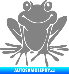 Samolepka Žába 008 pravá šedá