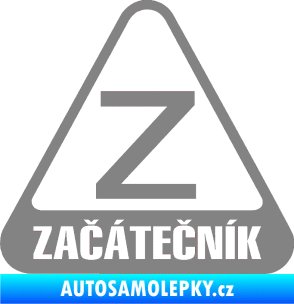 Samolepka Začátečník šedá