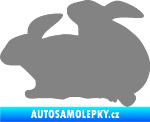 Samolepka Zajíci sex levá šedá