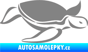 Samolepka Želva 002 pravá šedá