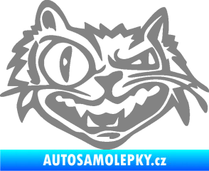 Samolepka Zlý kocour levá šedá
