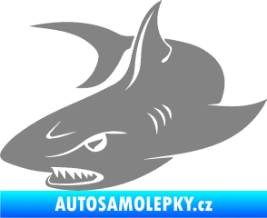 Samolepka Žralok 012 levá šedá