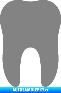 Samolepka Zub 001 stolička šedá