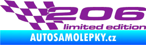 Samolepka 206 limited edition levá fialová