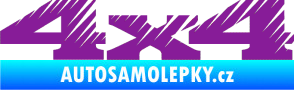 Samolepka 4x4 varianta 012 fialová