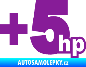 Samolepka + 5hp 003 fialová
