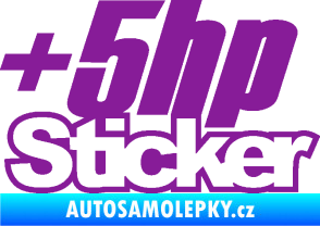 Samolepka + 5hp sticker 001 fialová