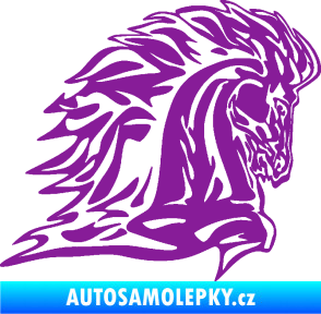 Samolepka Animal flames 101 pravá kůň fialová