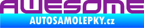Samolepka Awesome fialová