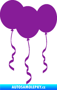Samolepka Balonky fialová