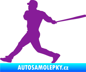 Samolepka Baseball 002 levá fialová