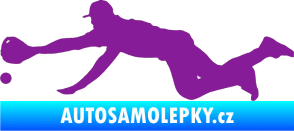 Samolepka Baseball 015 levá fialová