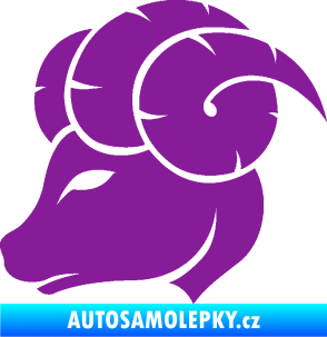 Samolepka Beran zvěrokruh 002 levá fialová
