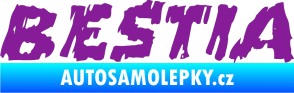 Samolepka Bestia fialová