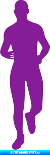 Samolepka Běžec 002 levá fialová