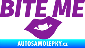 Samolepka Bite me  fialová